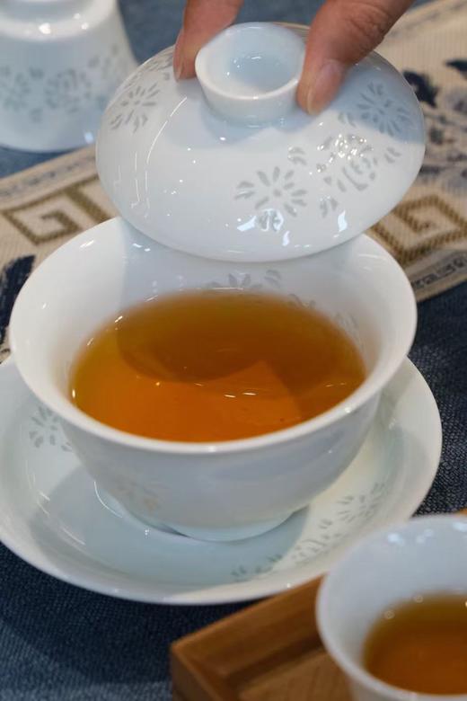 【景德镇茶具】高岭土高白泥 厚德载物 三才盖碗茶杯 功夫泡茶碗 约215ml单个装 商品图1