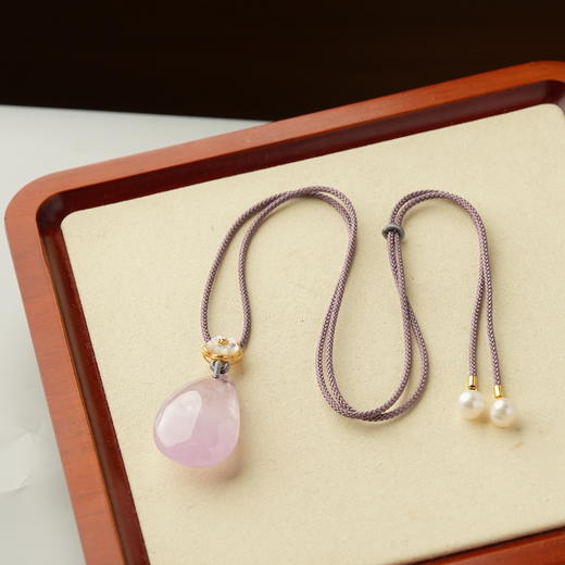 ² 【安然水晶】特价孤品-紫锂辉/紫水晶项链系列-LS-457 (48小时鉴赏期 )HM02-CRMM-ARSJ 商品图9