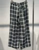 NC松紧腰呢料格子阔腿裤50924（黑）冬季154011560321 商品缩略图2