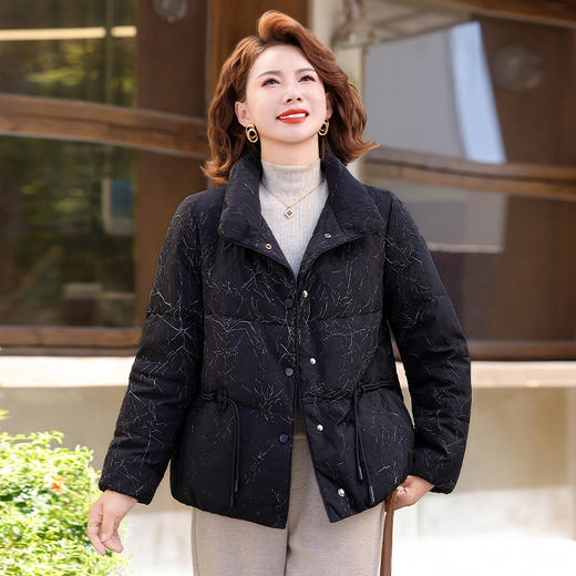 XK 9806简约妈妈装棉服气质大码棉衣外套保暖 商品图1