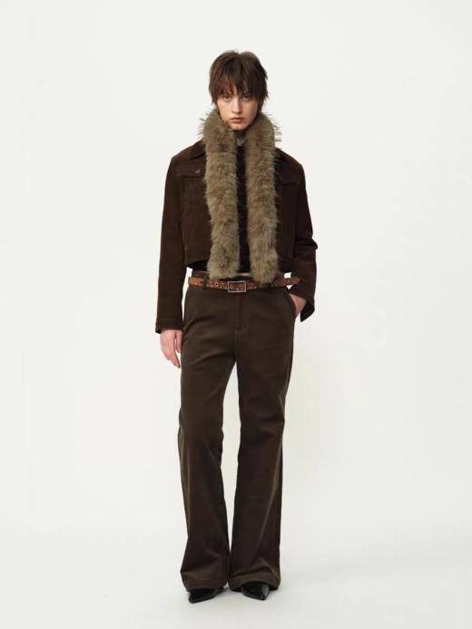 Evistub girls/E-5DCK1403/复古灯芯绒直筒微喇长裤 商品图0