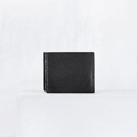 【Camille Fournet】鱼子酱黑色牛皮配鳄鱼皮多卡位钱夹