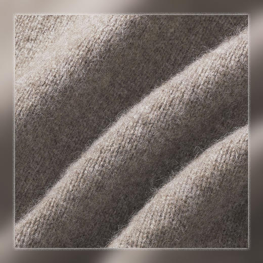 Bella Futura 沁雪丝语 · 费尔岛圆领撞色钩花牦牛绒绵羊毛针织开衫 商品图5