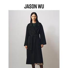 【JASON WU】(多色)秋冬新款羊毛羊绒双面呢廓形通勤百搭上衣毛呢大衣女