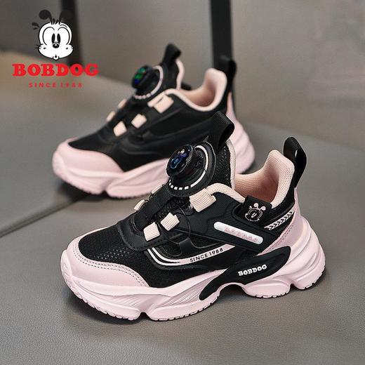 巴布豆女童跑步鞋冬季新款儿童运动鞋防滑耐磨学生皮面休闲鞋 商品图3