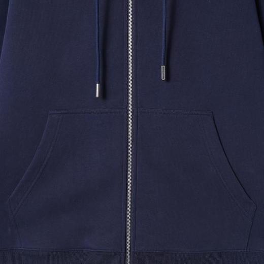 SDSA男士秋冬新款痞帅男装韩版纯色拉链宽松连帽卫衣外套百搭舒适 商品图2