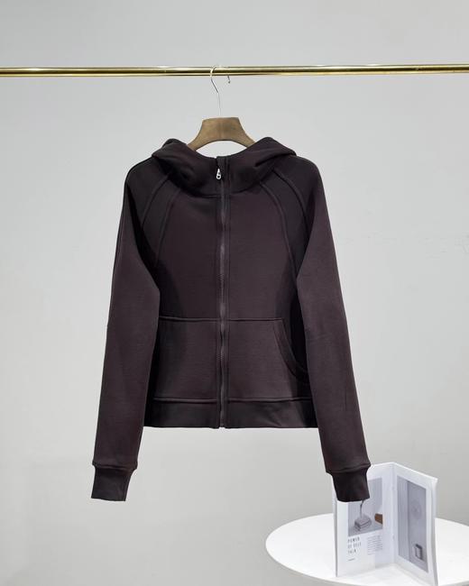 D121604加绒加厚连帽蓄热保暖拉链开衫运动上衣宽松连帽外套 商品图7