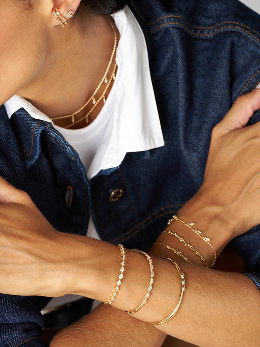 订购6周到｜Leo Sedim-ORENA-金色 锆石 手镯［法国设计师］ 商品图6