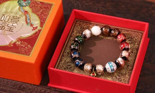 《如意福宝》琉璃花丝银手串，双非遗工艺，火出圈了！琉璃花丝银手串， 商品图0