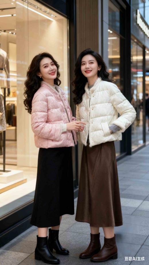 立领水貂边羽绒服589903,均码 国风 商品图0