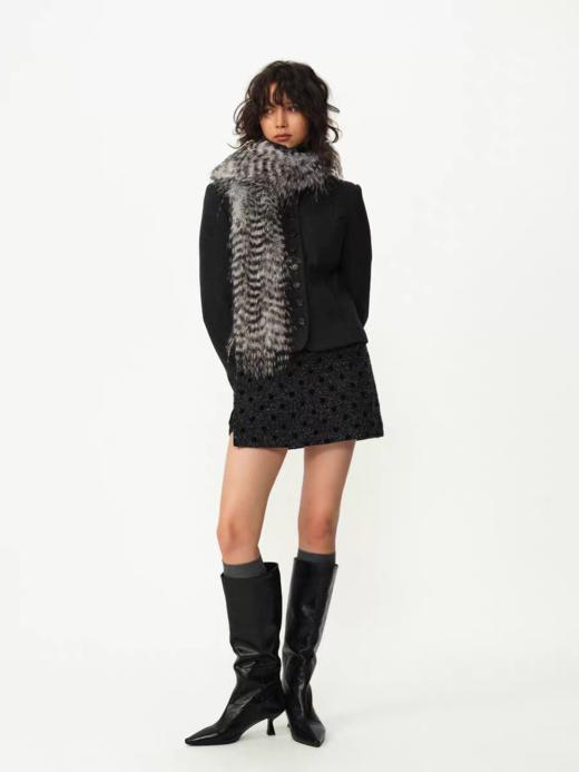 Evistub girls/E-5DWT1437/复古鸵鸟领休闲毛呢外套 商品图0