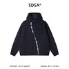 SDSA男士秋冬新款痞帅男装简约撞色提花斜拉链连帽卫衣百搭时尚 商品缩略图0
