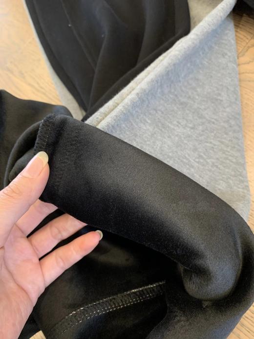 D121639冬季加厚加绒字母刺绣百搭休闲卫裤女士长裤 商品图9