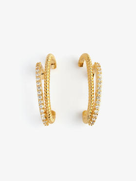 北京仓｜Leo sedim-ARCIS-金色 锆石 耳钉［法国设计师］