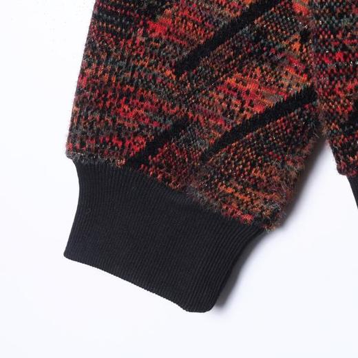 SDSA男士秋冬新款痞帅男装时尚绒毛撞色斜拉链连帽卫衣外套百搭 商品图3