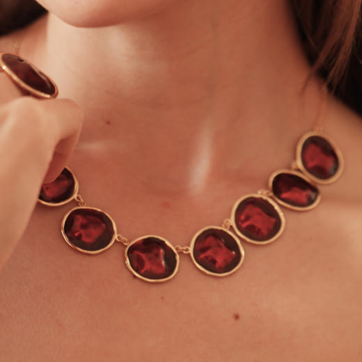 【吴昕&戚薇&刘孜同款】Art Nouveau新艺术时期 | 红色波纹三件套装 商品图5