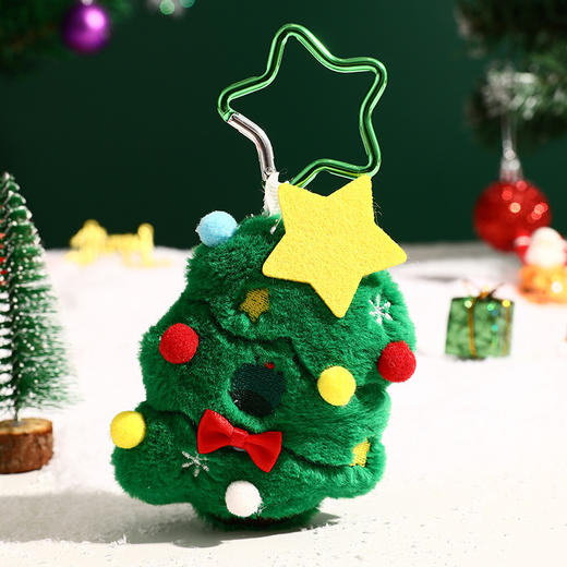 【圣诞限定❗️超可爱毛绒挂件】解压捏捏乐吹泡泡正版歪头毛绒圣诞节钥匙扣挂件解压玩具公仔书包挂饰礼品 商品图4