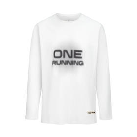 One Running Victory Speed Tech Long Sleeve Shirt White "B" 中性款运动长袖
