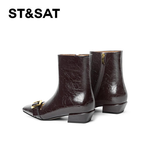 【绒里可选】星期六法式气质单扣时装靴SSD4116YB1/SSD4118YG5 商品图6