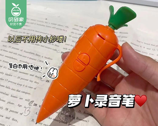 【预售-12月22日配送】萝卜录音写字笔/1个 商品图3