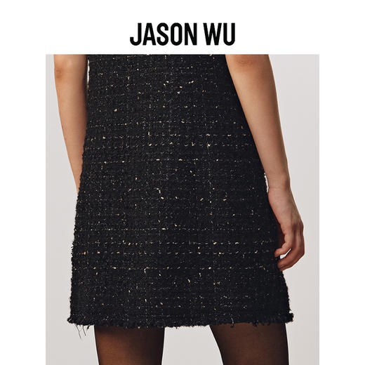 【JASON WU】秋冬新款羊毛粗花呢小香风简约百搭设计裙子长裙连衣裙 商品图3