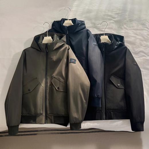 D121685男士新款连帽防风加厚保暖拉链棉服棉衣 商品图2