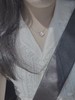 D121646新款2025圣诞四叶草天然粉色贝母项链 商品缩略图8