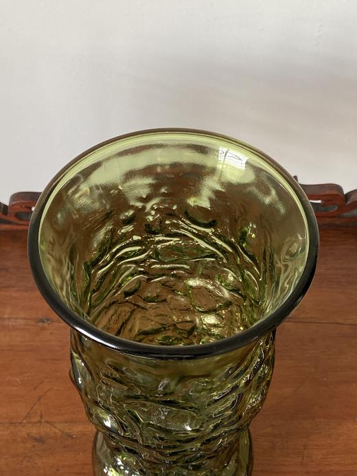  【苏州】美国中古1950s祖母绿老玻璃花瓶 商品图11