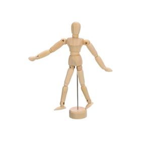 5.5英寸木制人体模型木偶 艺术家素描人体模型 素描绘画家庭装饰摆件 灵活可移动关节