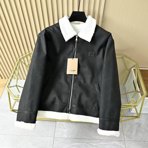 芭宝莉鹿皮羊一体羔绒反绒加厚复古保暖外套 商品图3