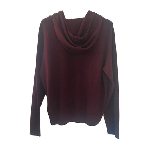 VIVIAN LIU薇薇安刘D2566303冬女装新款连帽提花小马套头毛衫 商品图1