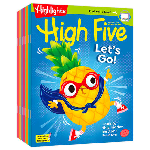 HighFive杂志 美国英文原版杂志【2026年1-12月滚动订阅】4-9岁学龄前儿童科学启蒙趣味游戏英语故事 商品图2