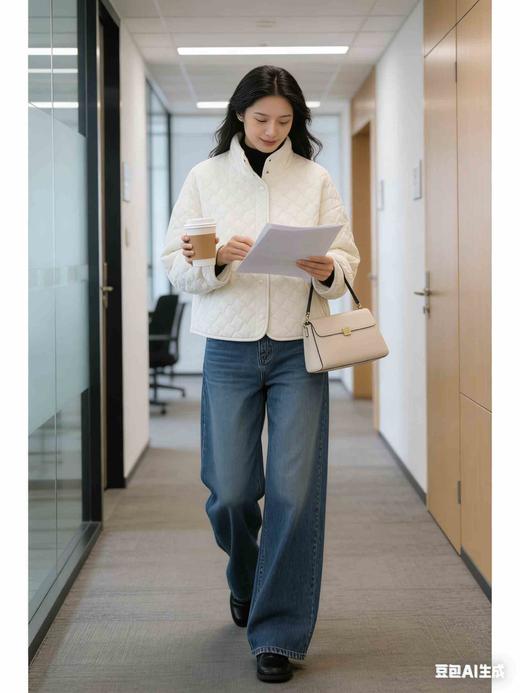 福利款，185元，485162袖襻轻便米白色棉袄，最后一件小码M号，体重110斤之内全部能穿 商品图0