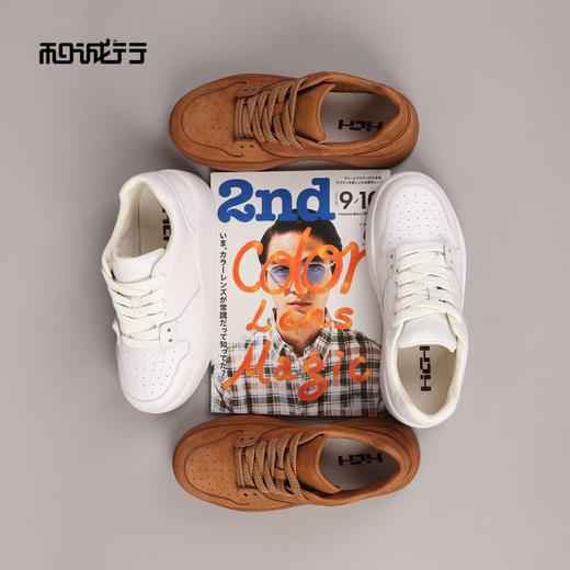 和诚行2025秋冬新款厚底增高男式舒适百搭潮流复古休闲鞋0551271 商品图0