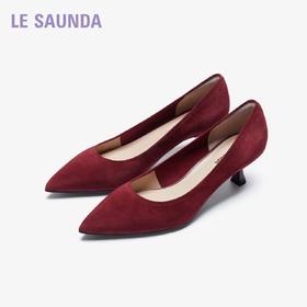 莱尔斯丹通勤高跟单鞋尖头女6T52302- BOS