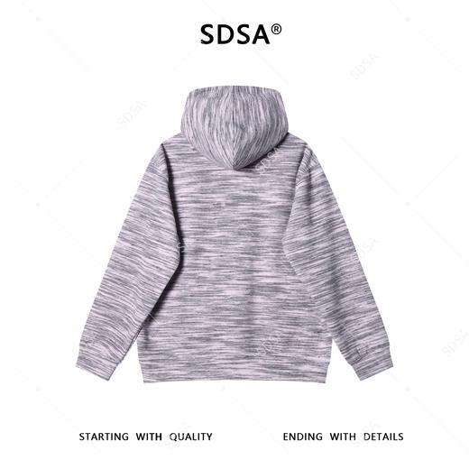 SDSA男士秋冬新款痞帅男装简约时尚植绒撞色连帽卫衣百搭时尚上衣 商品图4