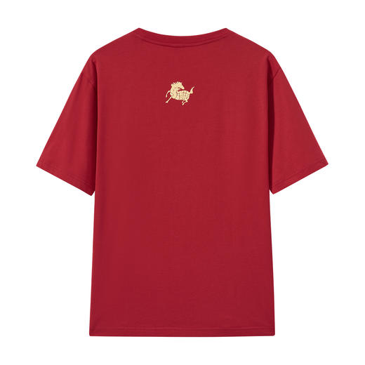 ONIARAI/鬼洗26春季棒系列马年趣味达摩樱花填充短袖T恤男N840295 商品图4