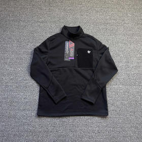 海外原版老人头正单 户外半拉链中间层抓绒上衣 吸湿保暖透气 正儿八经的p绒 超轻，只有黑色一个色S到XXL