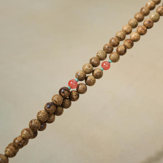 中国沉香文化博物馆 文莱野生沉香手串珠链软丝 0.6cm*108颗*10.8g+ 商品图4