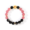 好运连珠 黑曜石草莓晶火行手串 商品缩略图6