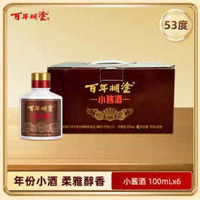 百年糊涂 小酱酒 53度100mL*6 酱香型白酒