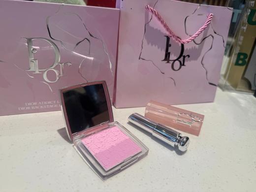 D121620粉色大理石单色腮红+变色唇膏彩妆两件套 商品图1