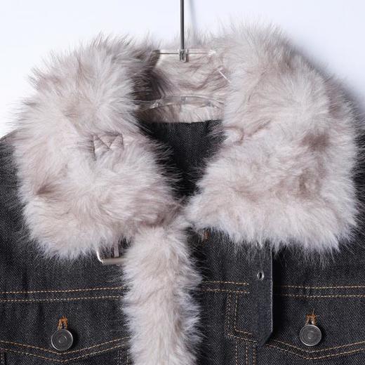 SDSA男士秋冬新款痞帅男装美式复古毛领牛仔夹克外套百搭宽松简约 商品图1