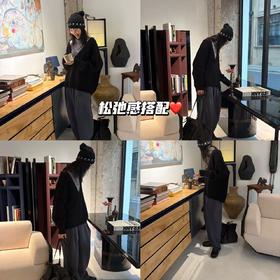 新品上身 | 毛呢弯刀裤搭假两件针织~松弛有型！🍑