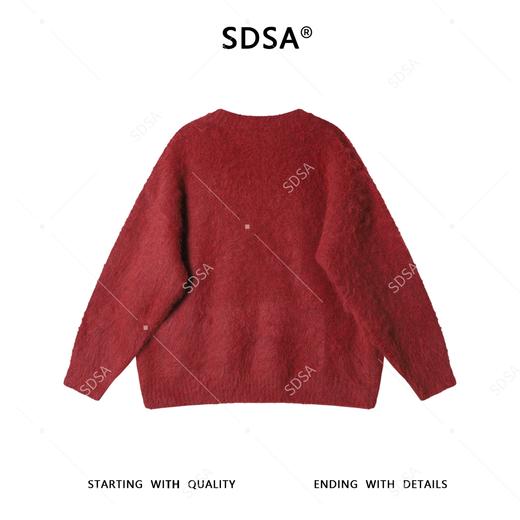 Z0000527SDSA男士秋冬新款痞帅男装慵懒风撞色小狗图案圆领毛衣百搭时尚 商品图4