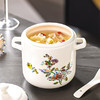 【莺啼花开炖盅】中式陶瓷双耳隔水炖盅家用一人份蒸鸡蛋羹碗炖汤小号瓦罐燕窝盅 商品缩略图4