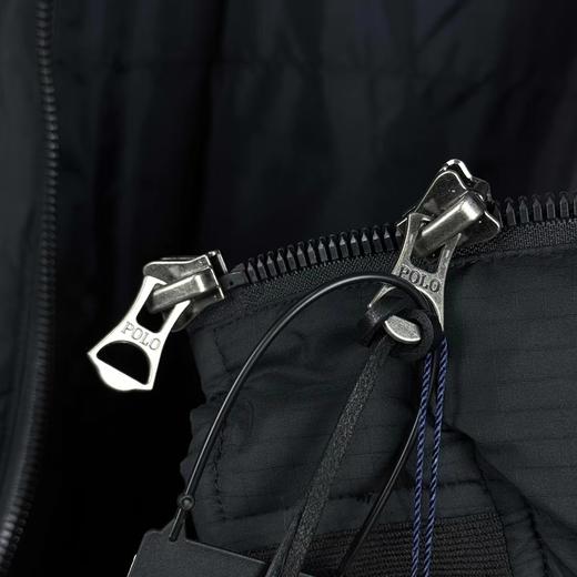 D121606新款刺绣小马立领羽绒服拉链皮绳小标外套夹克 商品图7