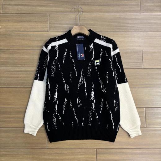 D121644时尚百搭立体绗缝纹理男士圆领针织衫毛衣 商品图3