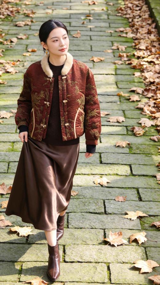 545205水貂领鹅绒服 商品图12