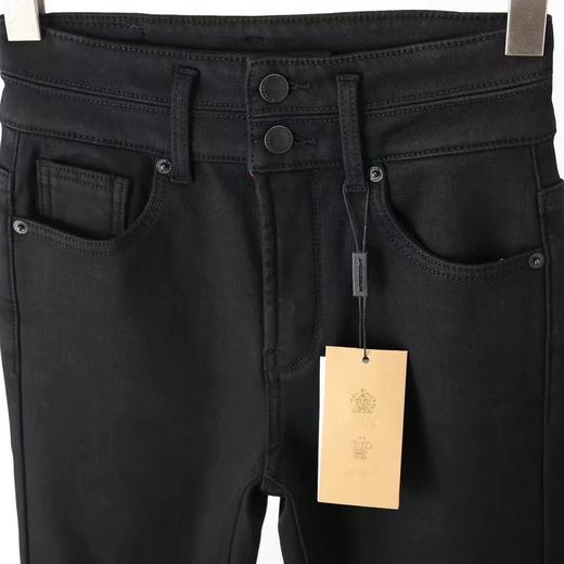 D121611两粒扣高腰加绒修身灰色牛仔来咯～3D立体塑腰穿上就是漫画腿 商品图10